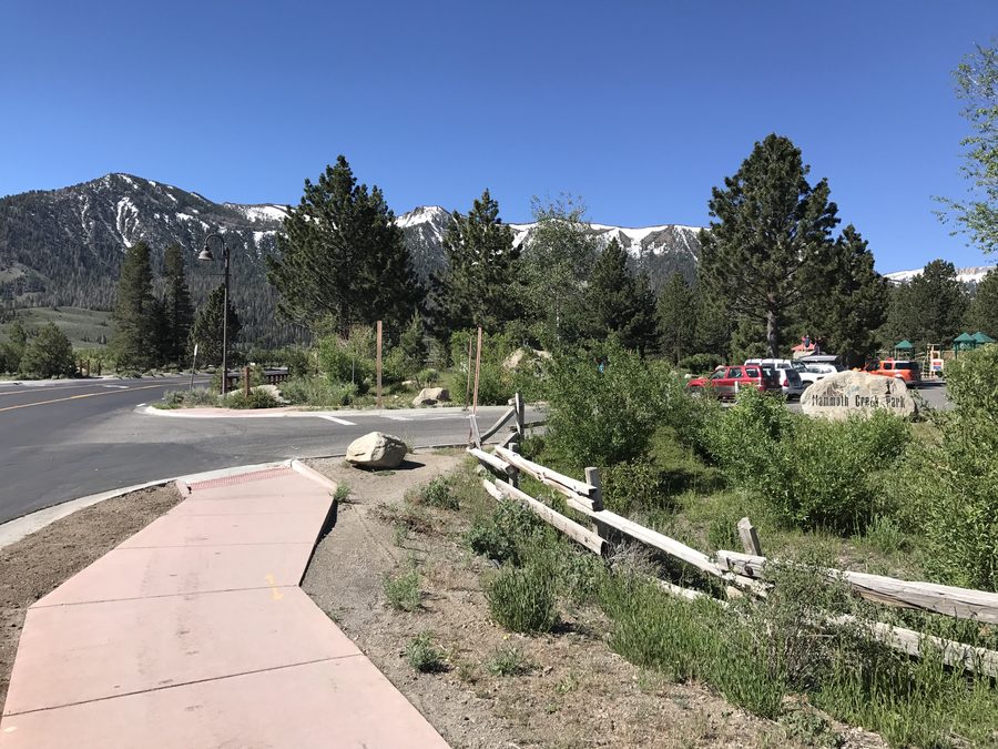 Mammoth Creek Park, with the Sherwins behind